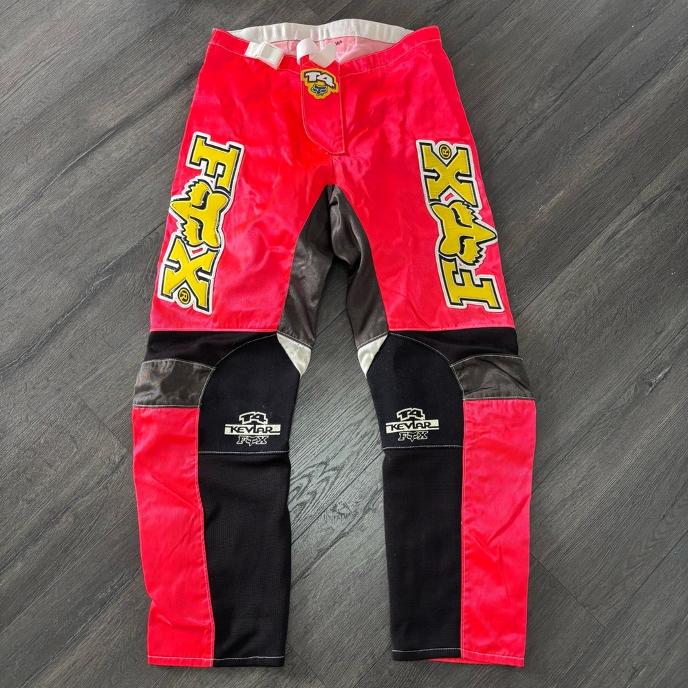 Vintage Fox Racing T4 Motocross Pants Men's Size 32 Honda 90's